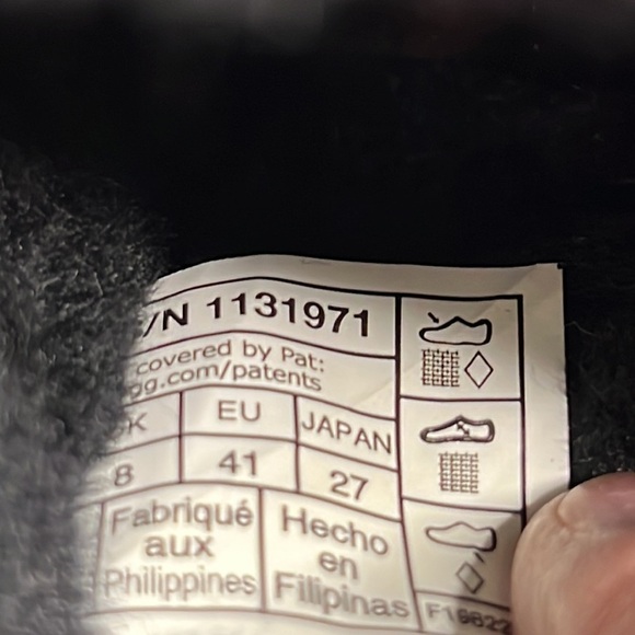 NWOT UGG Fluffita Clear Platform Slippers Sandals shoes in Black - Picture 8 of 9